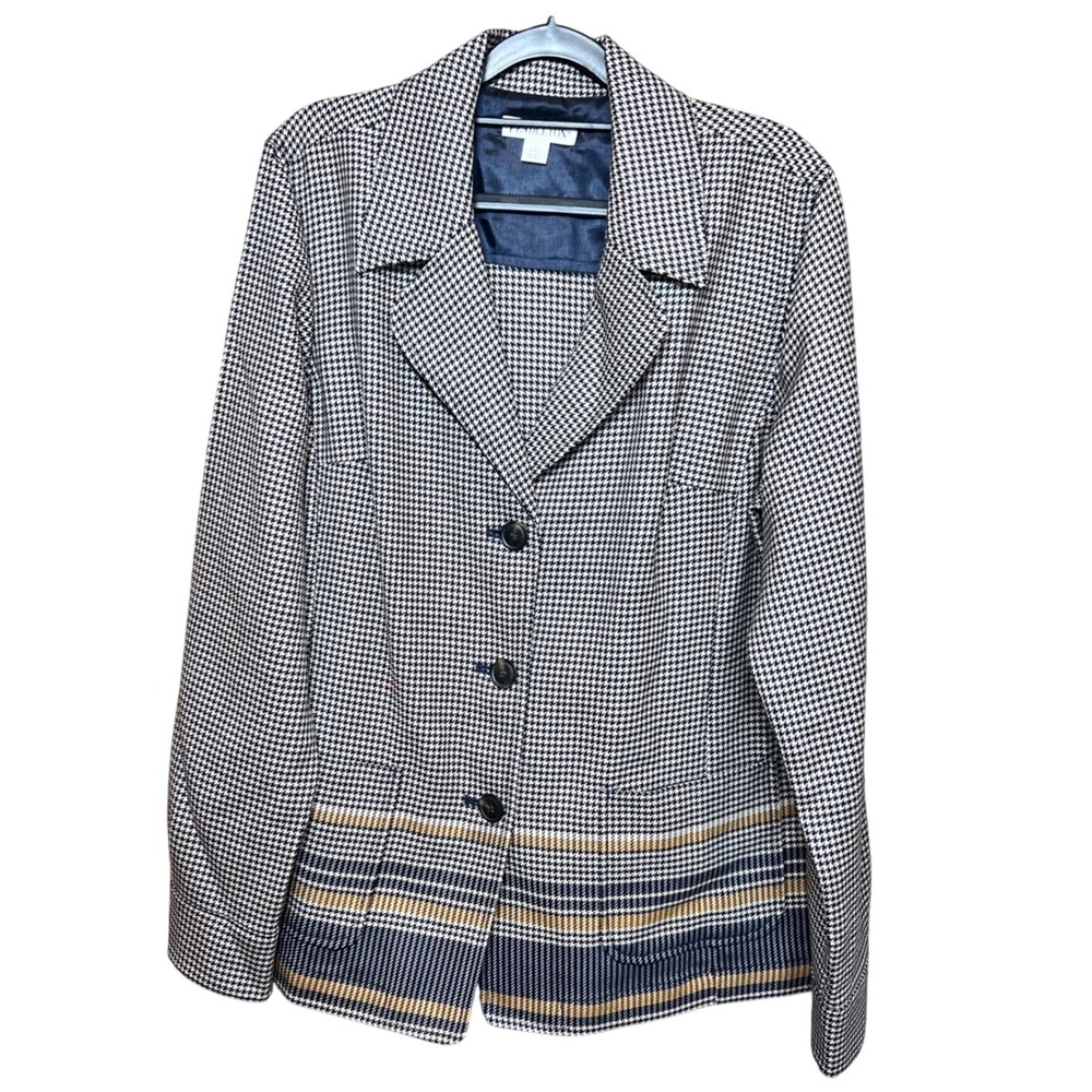 Pendleton Women's Size Large Houndstooth Plaid 10… - image 1